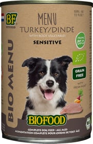 BF PETFOOD - BIOFOOD BIO-Menü Nassfutter mit Pute für Hunde