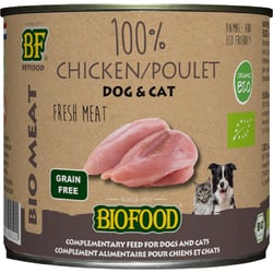  BF PETFOOD - BIOFOOD Paté 100% Bio-Hähnchenfleisch für Hunde und Katzen