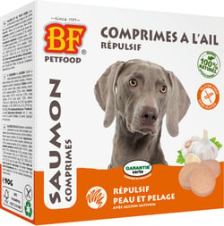 BF PETFOOD - BIOFOOD Comprimés anti puces et tiques au saumon pour chien