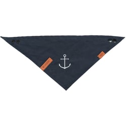 BE NORDIC Bandana bleu foncé avec motif ancre - plusieurs tailles disponibles