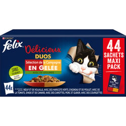 FELIX Tendres Effilés Délicieux Duos Sélection de la Campagne pour chat adulte