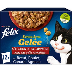 FELIX Sensations en Gelée Viandes pour chat adulte