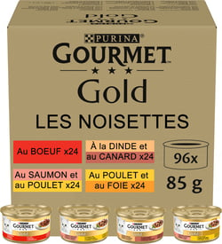 Gourmet Gold Noisettes pour chat - PACK 96x85g