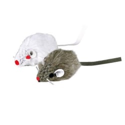 Souris en peluche pour chat