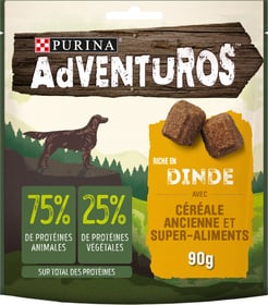 PURINA ADVENTUROS Reich an Truthahn mit Urgetreide-Hundesnacks