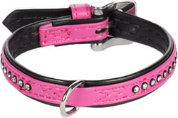 Collier pour chien rose Monte-Carlo