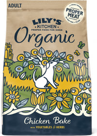 LILY'S KITCHEN Croquettes complètes BIO pour chien adulte - Poulet bio cuit au four