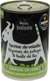 PETITE BALADE Terrine mono protéine volaille aux légumes du potager et huile de lin - 400g