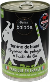 PETITE BALADE Terrine mono protéine bœuf aux légumes du potager et huile de lin - 400g