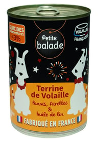 PETITE BALADE Terrine de volaille aux panais, airelles et huile de lin - 400g