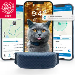 Tractive collier gps chat avec suivi d'activité - CAT 4 - Bleu foncé