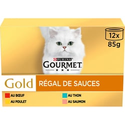 GOURMET GOLD Régal de Sauces pour chat adulte 12x85g