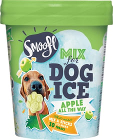 Smoofl Mélange pour glace pour chien adulte - Pomme