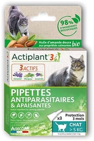 Actiplant'3 BIO Schädlingsbekämpfungspipette für große Katzen