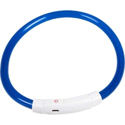 Leuchthalsband in blau USB Zolia Lumoz