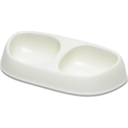 Gamelle double pour chien et chat Sensibowl - Blanc - 2 contenances disponibles