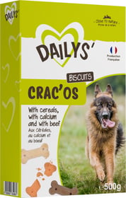 Biscuits os croquants au calcium Dailys Crac'os - Boite de 500g