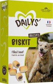 Biscuits fourrés au bœuf Dailys Biskit - Boite de 500g