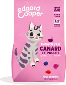 Edgard & Cooper Croquettes Canard et Poulet frais Sans Céréales pour Chaton