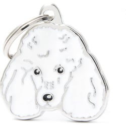 Médaille Friends Caniche blanc