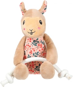 Jouet peluche éco-conçu Chiquitos Lama avec corde