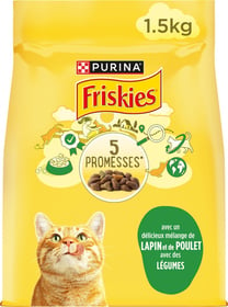 Friskies Lapin, Poulet et légumes pour chat adulte