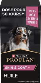 Purina Pro Plan Skin & Coat+ aliment complémentaire huile pour chien