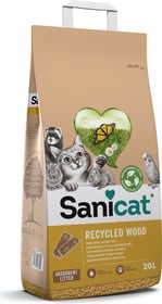  Sanicat - Saugfähiges Mehrtiereinstreu aus 100% recycelten Holzpellets