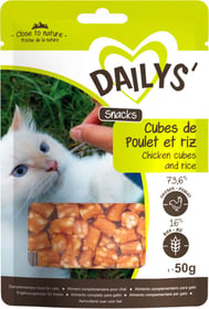 Dailys Cubes de poulet et riz pour chat 