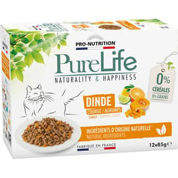 PRO-NUTRITION Pure Life Wet mit Pute für Katzen - 12 x 85gr