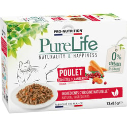 PRO-NUTRITION Pure Life Wet Huhn für Katzen - 12 x 85gr