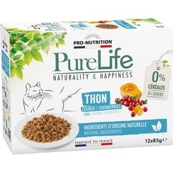 PRO-NUTRITION Pure Life Wet mit Thunfisch für Katzen - 12x85gr