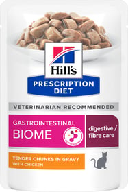 Sachet repas Hill's Prescription Diet Gastrointestinal Biome au poulet pour chat