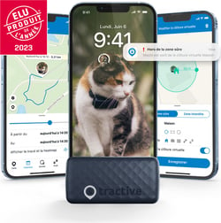 Tractive CAT Mini - GPS pour chat avec moniteur d'activité - Bleu foncé