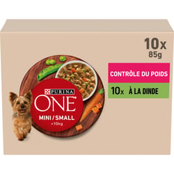 PURINA ONE MINI Contrôle du Poids Dinde pour petit chien stérilisés