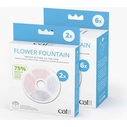 Catit filtre triple action 75% de plastique en moins - 2 et 6 pièces