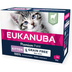 EUKANUBA Nassfutter ohne Getreide reich an Lamm für Kätzchen