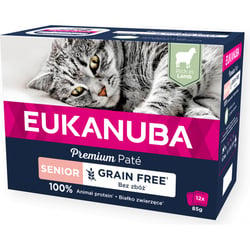 EUKANUBA getreidefreies Nassfutter reich an Lamm für ältere Katzen