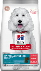 Hill's Science Plan Hypoallergenic mit Lachs für mittelgroße ausgewachsene Hunde