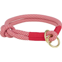 Soft Rope Halbwürgehalsband – Rot/Creme