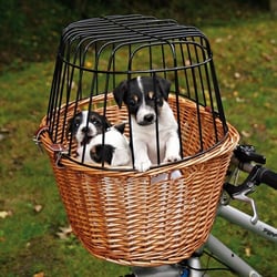 Panier pour vélo en osier