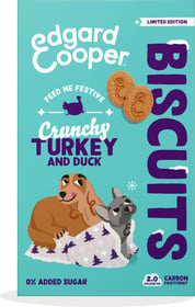 Edgard & Cooper Biscuits Naturels Festive sans céréales au Canard & Poulet pour Chien