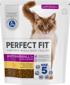 PERFECT FIT Anti-Haarball mit Huhn für kastrierte erwachsene Katzen