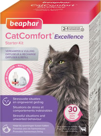 CATCOMFORT® EXCELLENCE, Beruhigender Verdampfer und Nachfüllpack mit Pheromonen für Katzen und Kätzchen