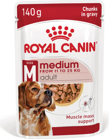 Royal Canin Medium Adult Frischebeutel in Sauce für mittelgroße erwachsene Hunde