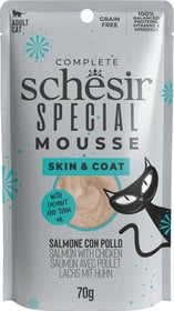 Schesir Special Need Mousse Skin et Coat katėms - Lašiša/Vištiena