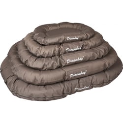 Coussin ovale taupe imperméable pour chien Flamingo Dreambay - plusieurs tailles disponibles