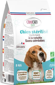 CANICHEF BIO Croquettes sans céréales pour chien stérilisé toutes races