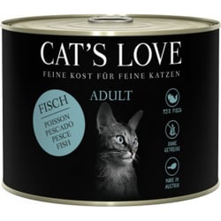 CAT'S LOVE Pâté Komplette Mahlzeit für ausgewachsene Katzen mit Fisch