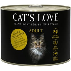 CAT'S LOVE Komplettfutter für erwachsene Katze mit Kalb & Pute